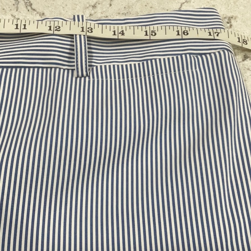 TOMMY HILFIGER white ankle pants with and white stripes size 10 - Picture 9 of 14